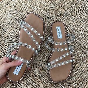 Steve Madden rhinestone crystal sandals